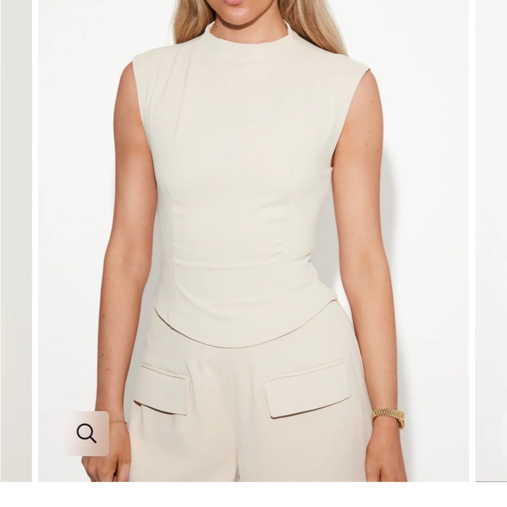 The Ultimate Muse Sleeveless Top in Oat
